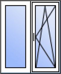 2-tlg. Fenster F/DK (oder Fenstert�r)