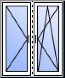 2-tlg. Fenster D/DK (oder Fenstert�r)